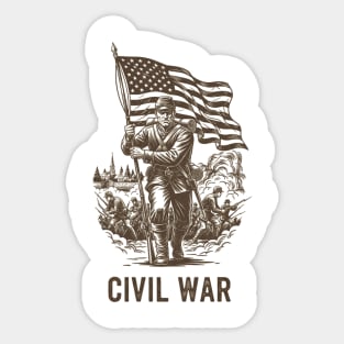 Civil war Sticker